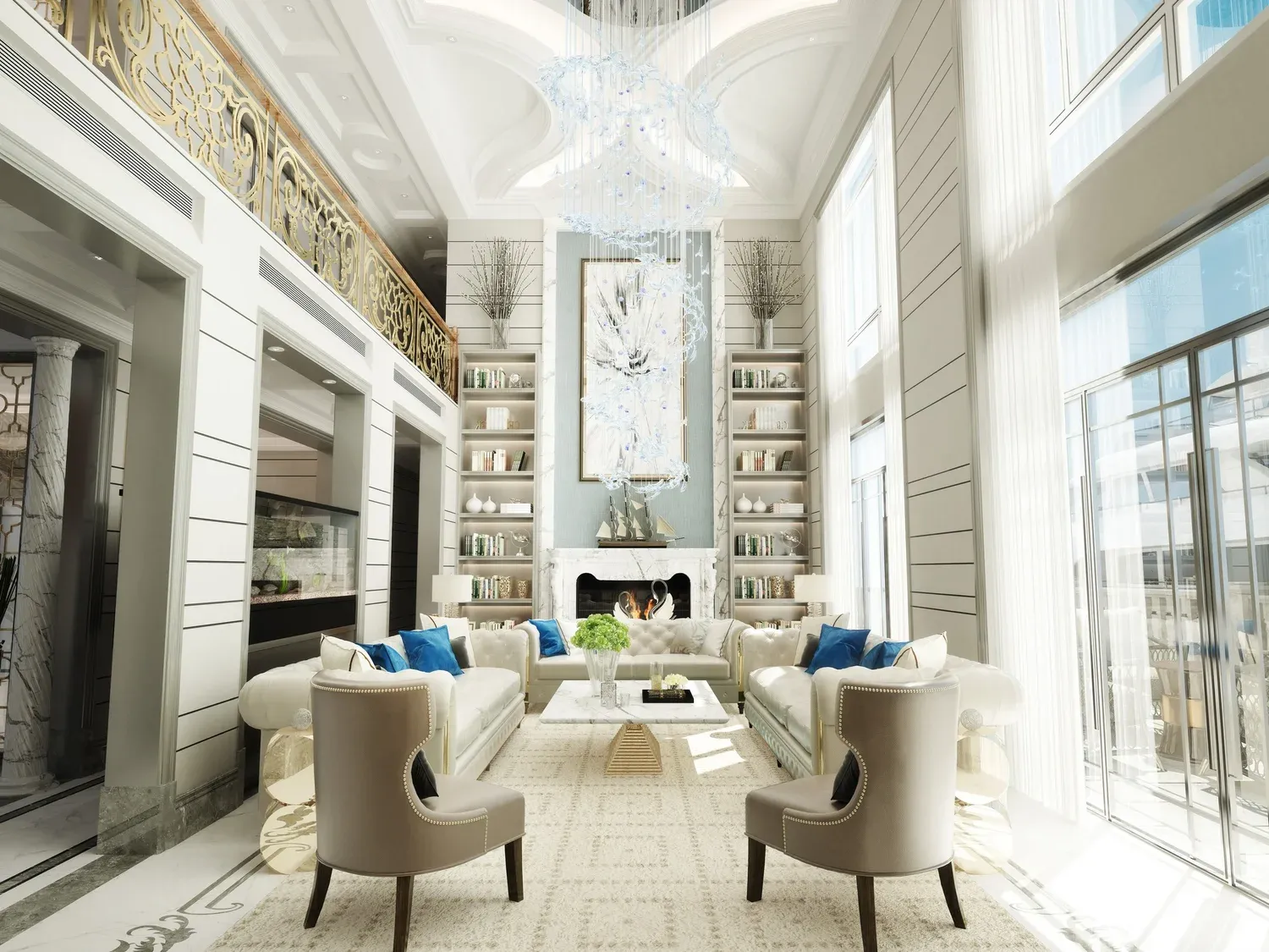 Luxury residential wallcovering